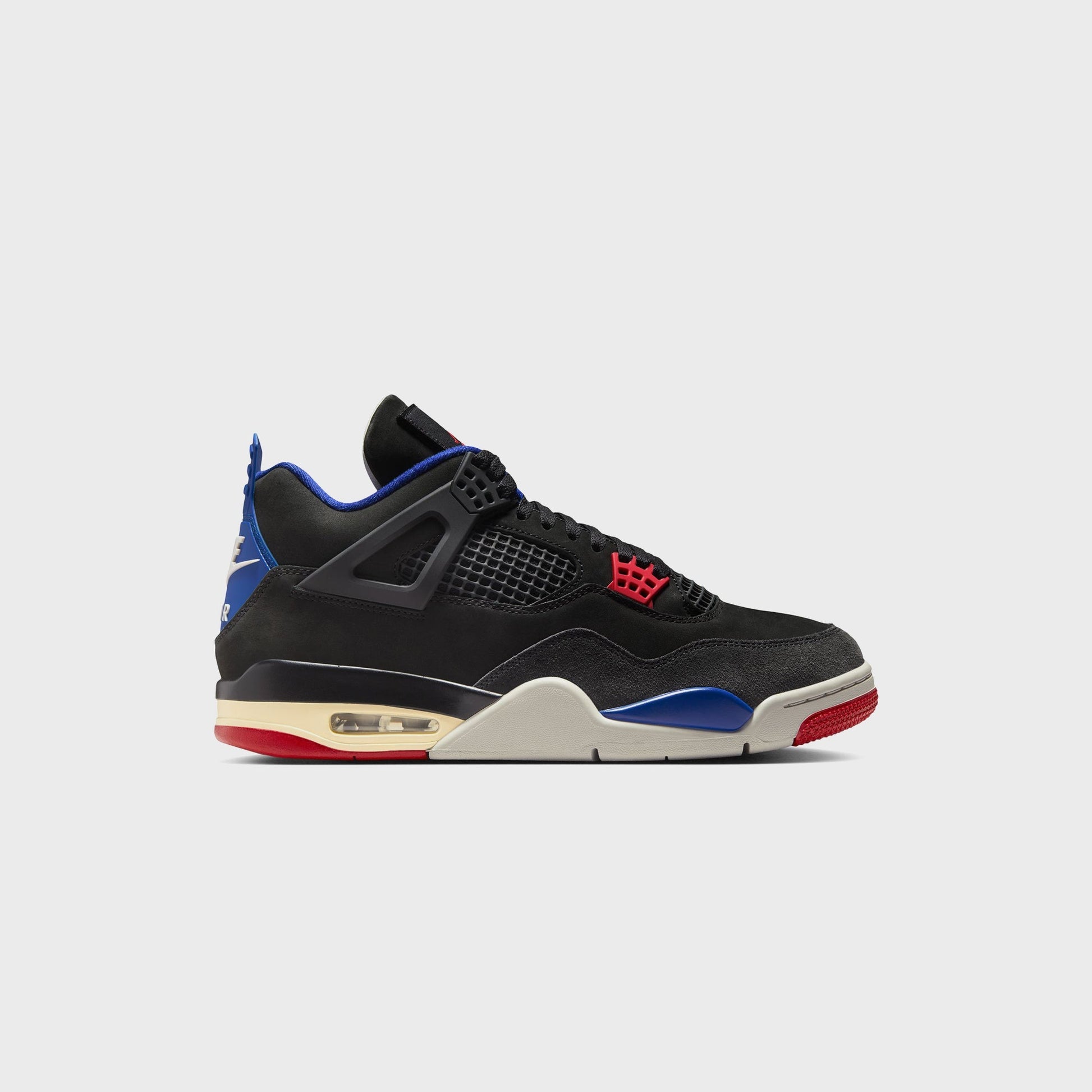 Men Kith Jordan Air Jordan 4 Retro OG - Black / Fire Red / Deep Royal Blue / Da