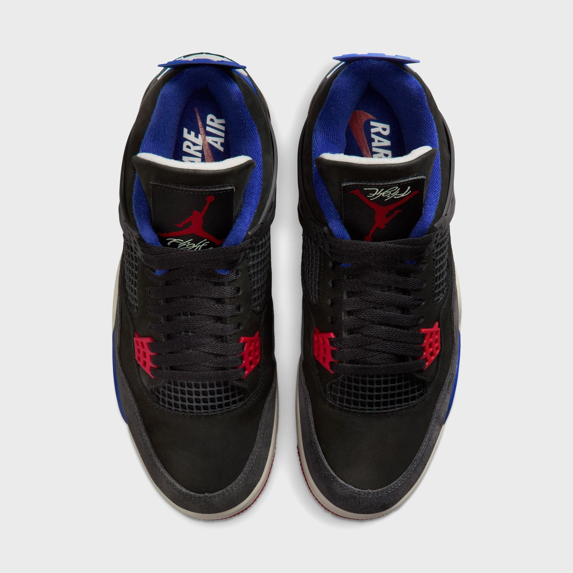 Men Kith Jordan Air Jordan 4 Retro OG - Black / Fire Red / Deep Royal Blue / Da