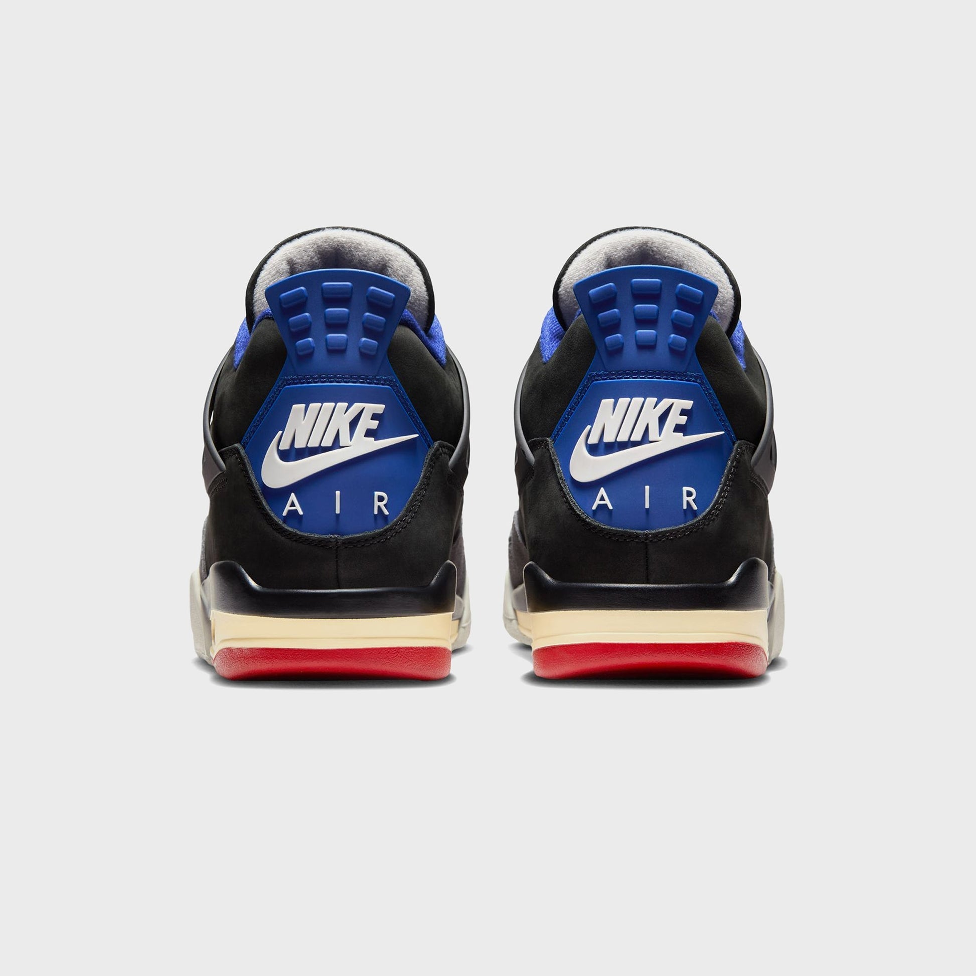 Men Kith Jordan Air Jordan 4 Retro OG - Black / Fire Red / Deep Royal Blue / Da