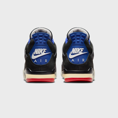Men Kith Jordan Air Jordan 4 Retro OG - Black / Fire Red / Deep Royal Blue / Da