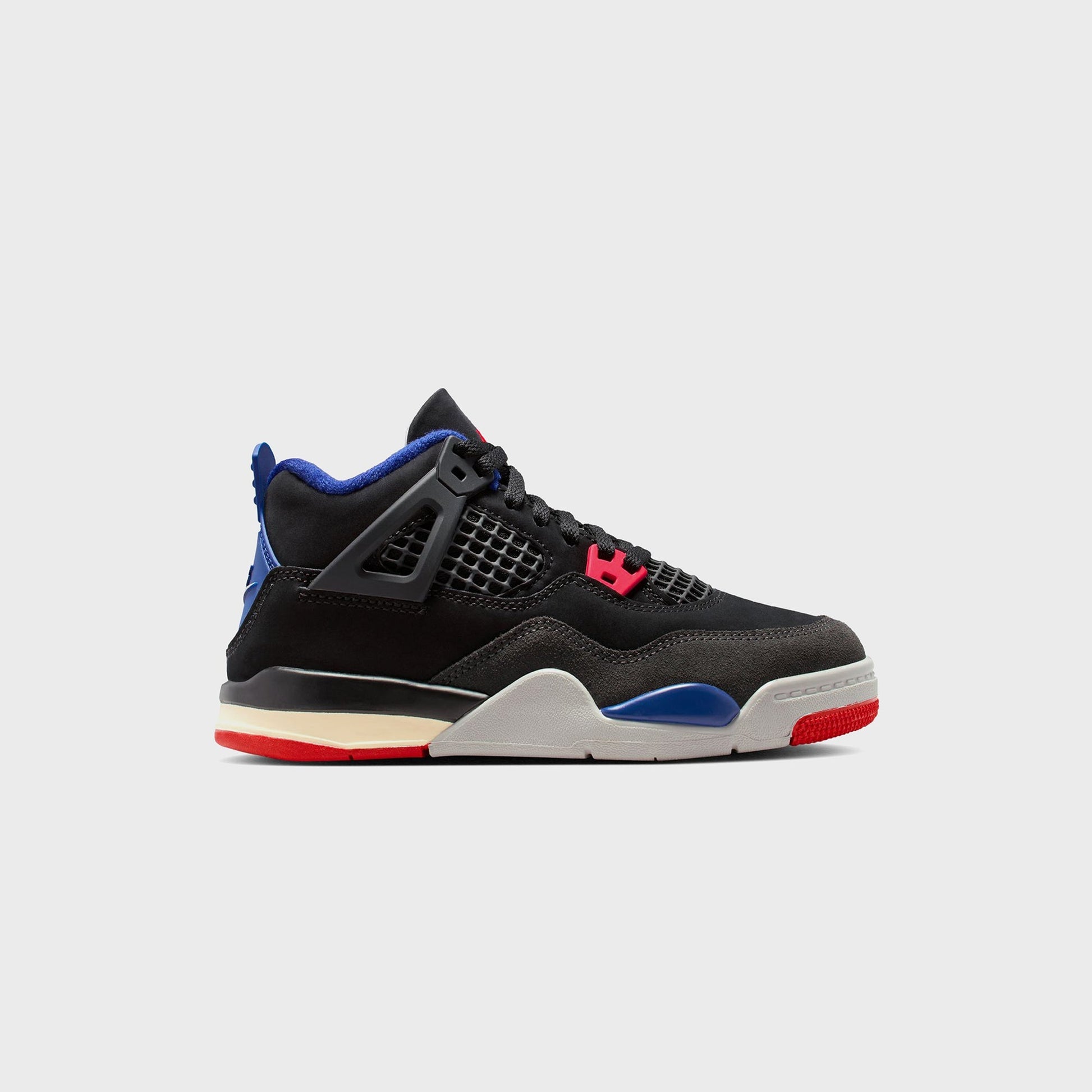 Kids Kith Jordan PS Air Jordan 4 Retro OG Rare Air - Black / Fire Red / Deep Roy