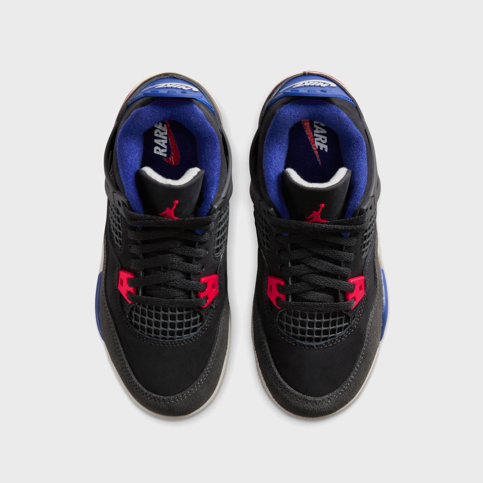 Kids Kith Jordan PS Air Jordan 4 Retro OG Rare Air - Black / Fire Red / Deep Roy