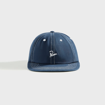 Men Kith by Parra Signature 6 Panel Cap - Navy Blue