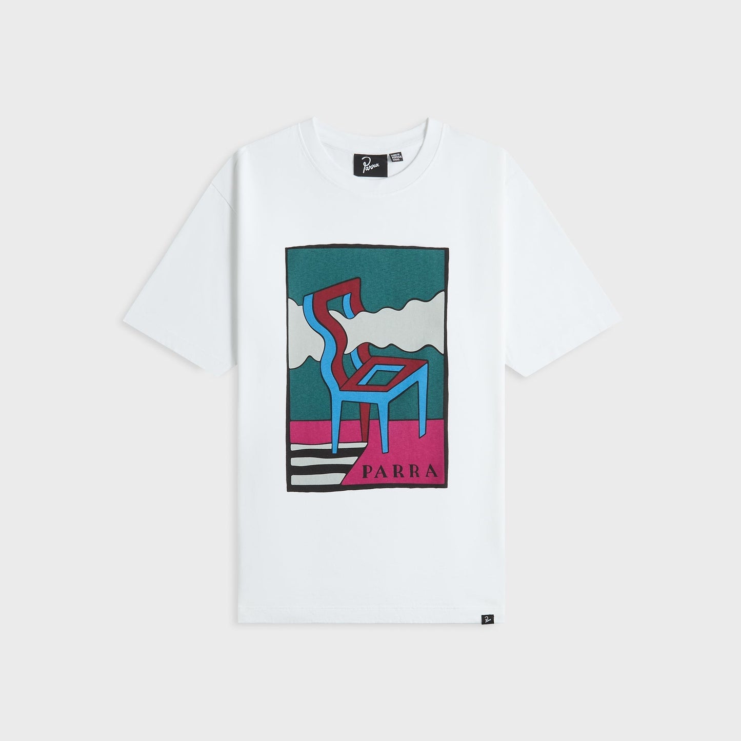 Men Kith by Parra Smoke Chair Tee - White