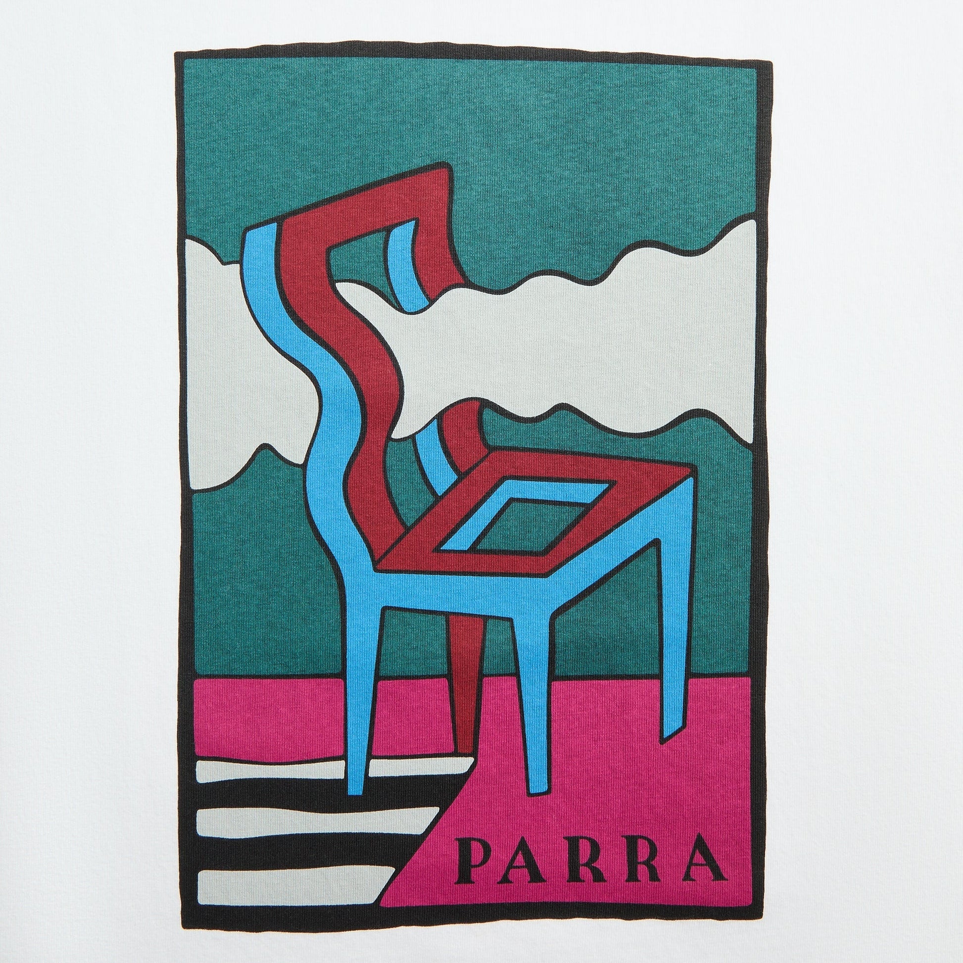 Men Kith by Parra Smoke Chair Tee - White