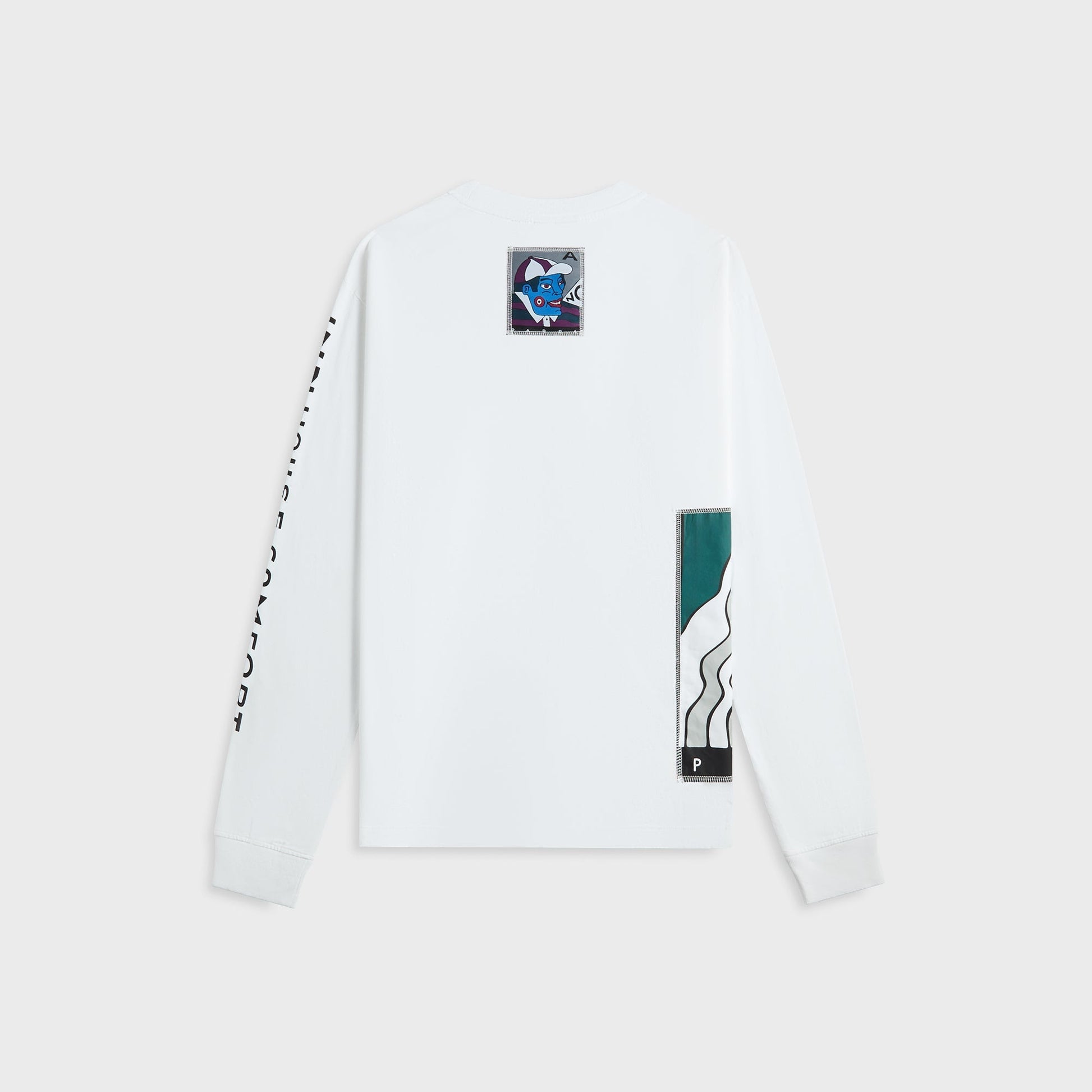 Men Kith by Parra Your Face Long Sleeve Tee - White