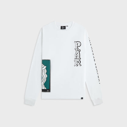 Men Kith by Parra Your Face Long Sleeve Tee - White