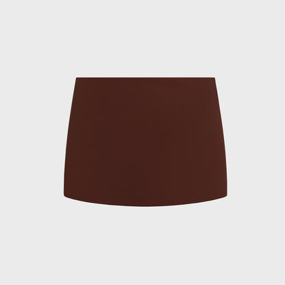 Women Kith Micro Mini Stretch Skirt - Brown
