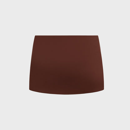 Women Kith Micro Mini Stretch Skirt - Brown