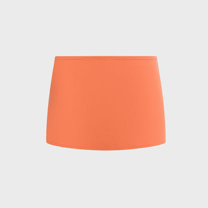 Women Kith Micro Mini Skirt - Tangerine