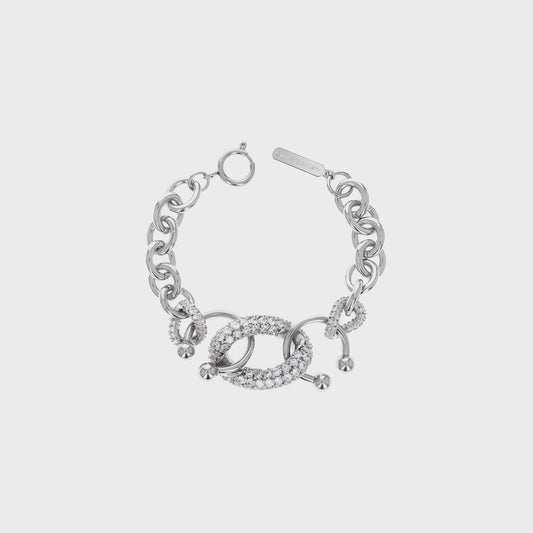 Women Kith Justine Clenquet Phoebe Bracelet - Palladium