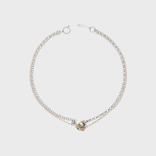 Women Kith Justine Clenquet Liu Necklace - Gold / Palladium