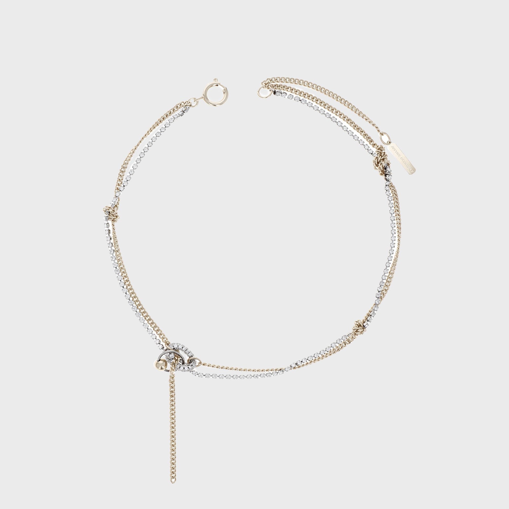 Women Kith Justine Clenquet Amber Necklace - Gold / Palladium