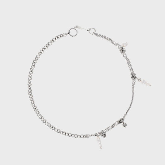 Women Kith Justine Clenquet Connor Necklace - Palladium
