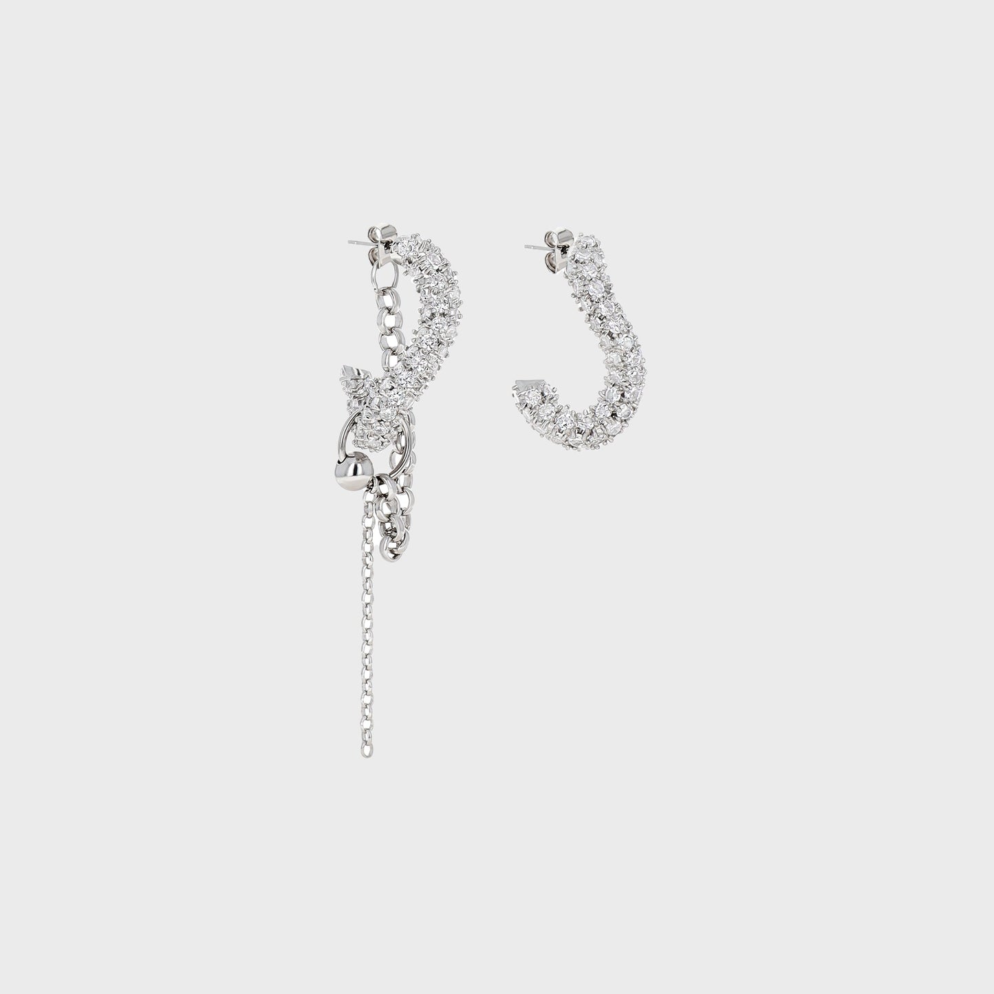 Women Kith Justine Clenquet Lotta Earring - Palladium