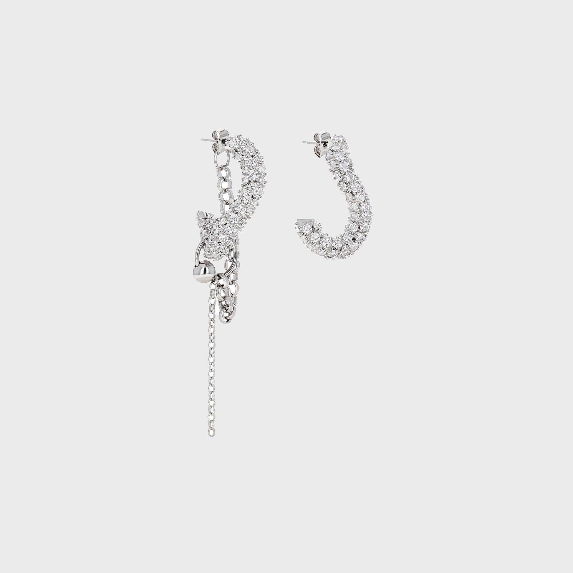 Women Kith Justine Clenquet Lotta Earring - Palladium