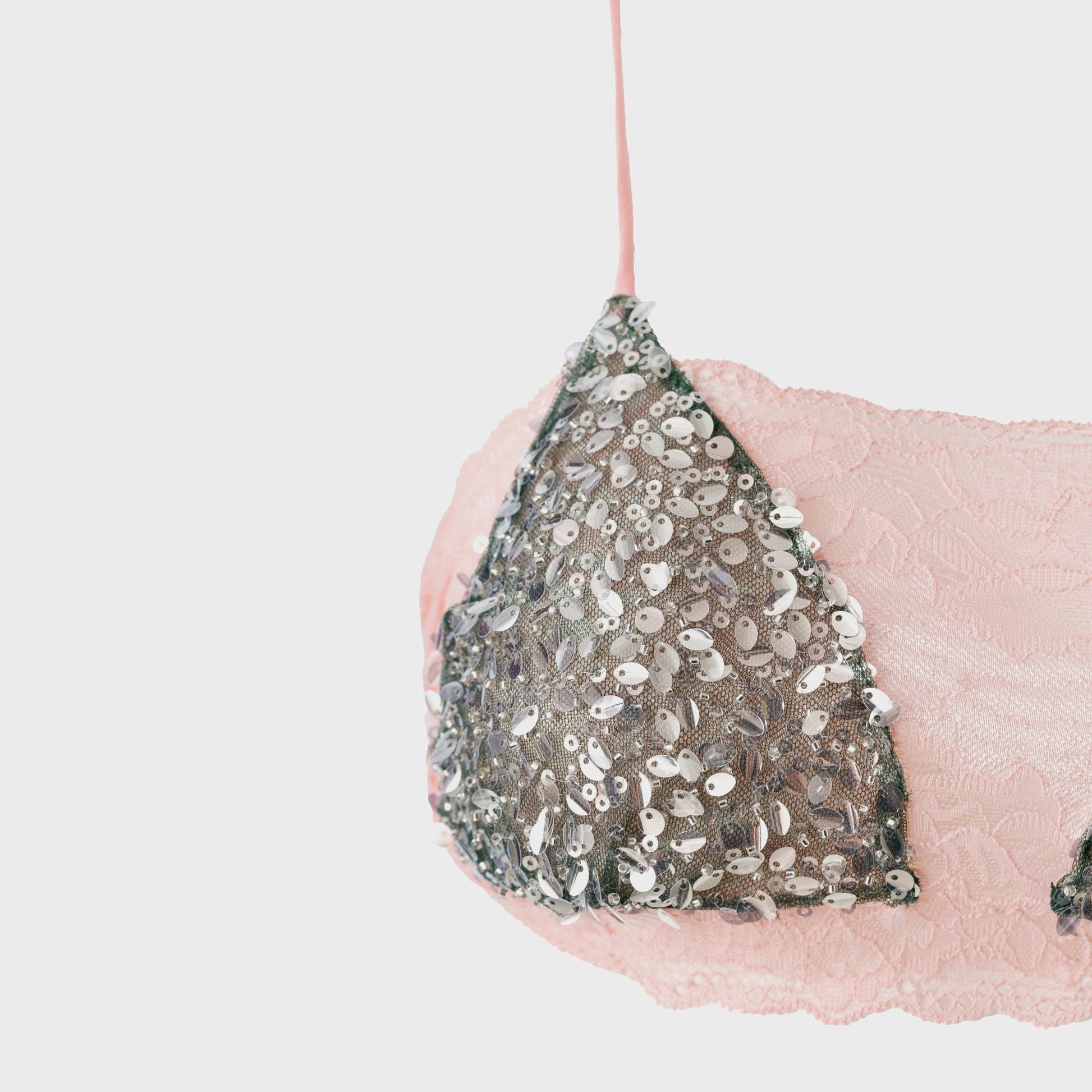 Women Kith Siedres Sequined Lace Bralette - Pink