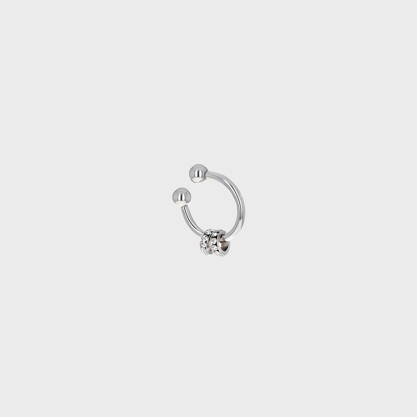 Women Kith Justine Clenquet Bless Crystal Earcuff - Palladium