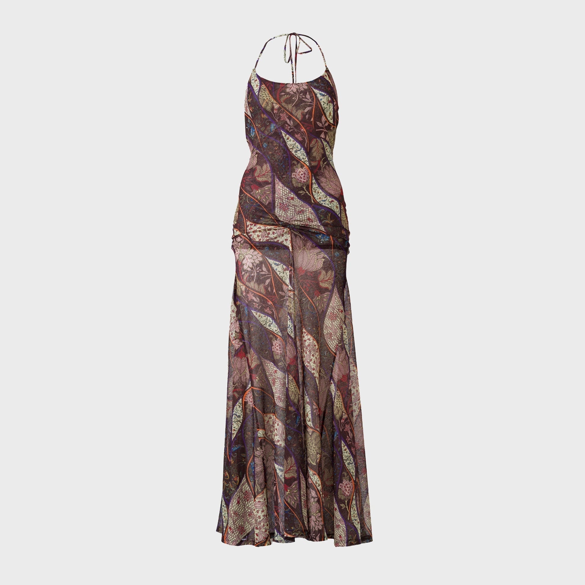 Women Kith Siedres Printed Mesh Maxi Slip Dress - Multi