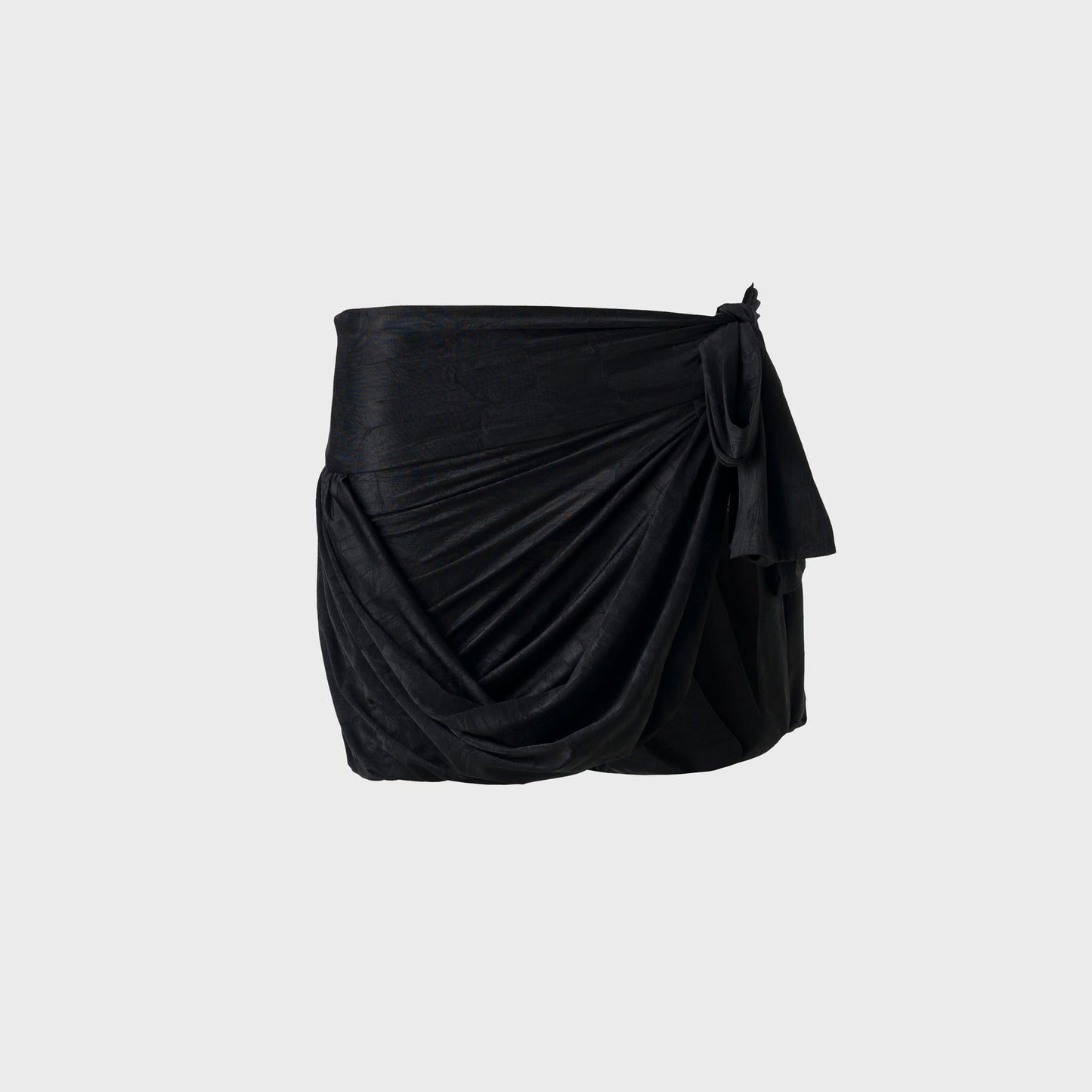Women Kith Siedres Tie Detailed Jersey Wrap Mini Skirt - Black