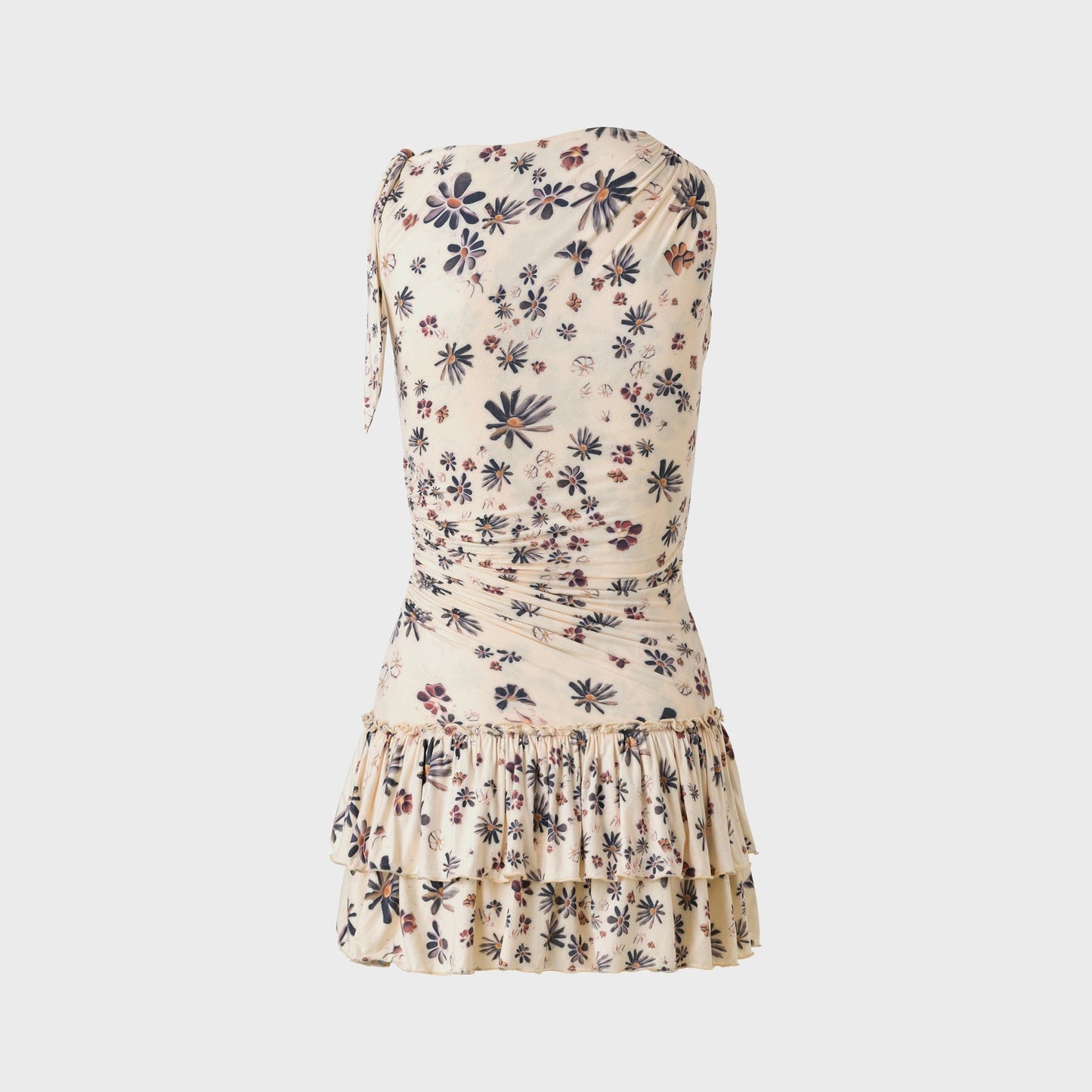 Women Kith Siedres Ruffled Jersey Mini Dress - Multi