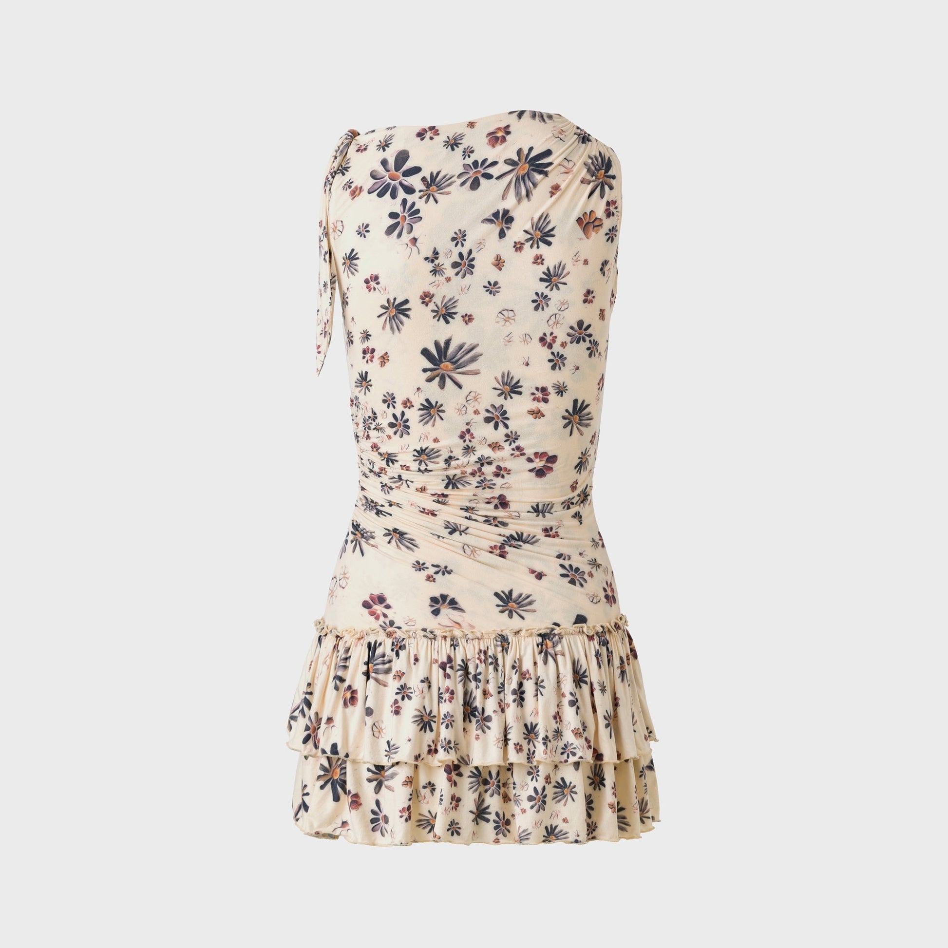 Women Kith Siedres Ruffled Jersey Mini Dress - Multi