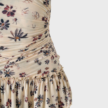 Women Kith Siedres Ruffled Jersey Mini Dress - Multi
