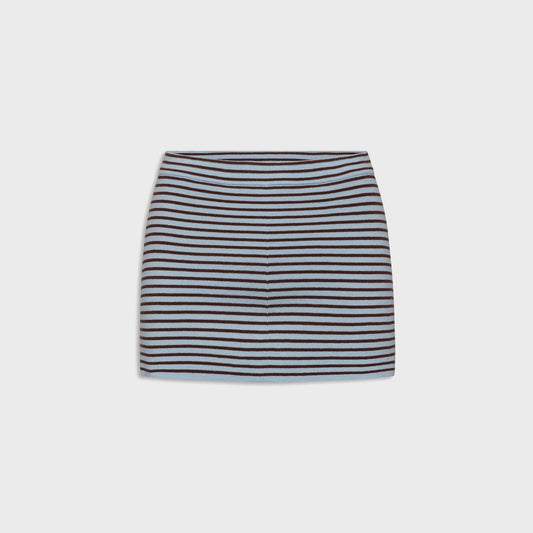 Women Kith Frankies Bikinis Marialla Cloud Knit Skort - Montauk Stripe