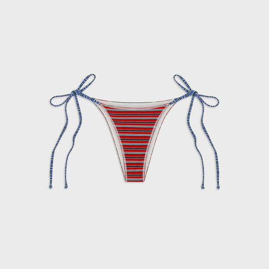 Women Kith Frankies Bikinis Mackenzie Cotton Bottom - Red Summer Stripe