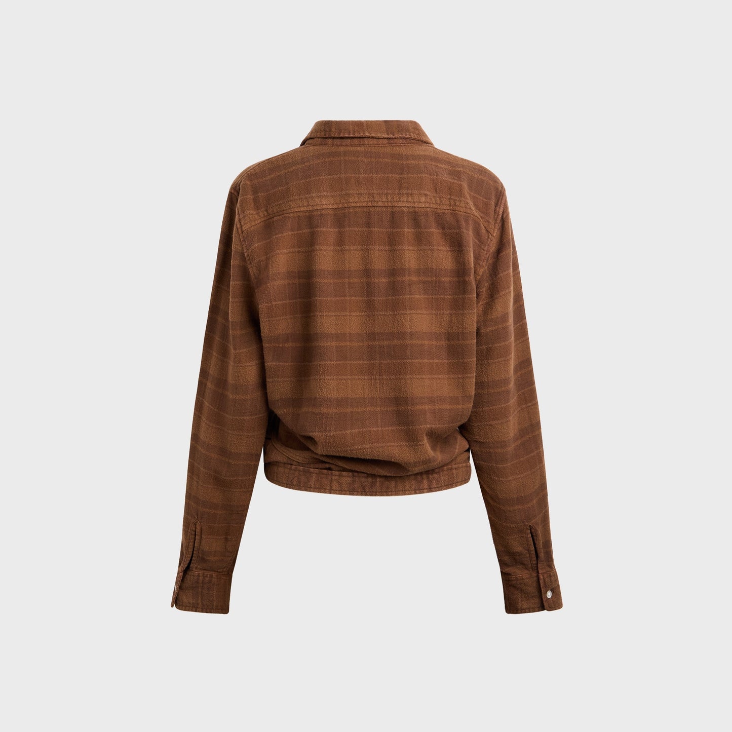 Women Kith R13 Wrap Around Shirt - Plaid Brown