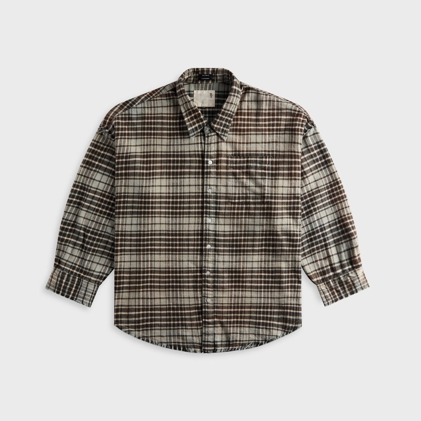 Women Kith R13 Shredded Seam Drop - Blue Plaid