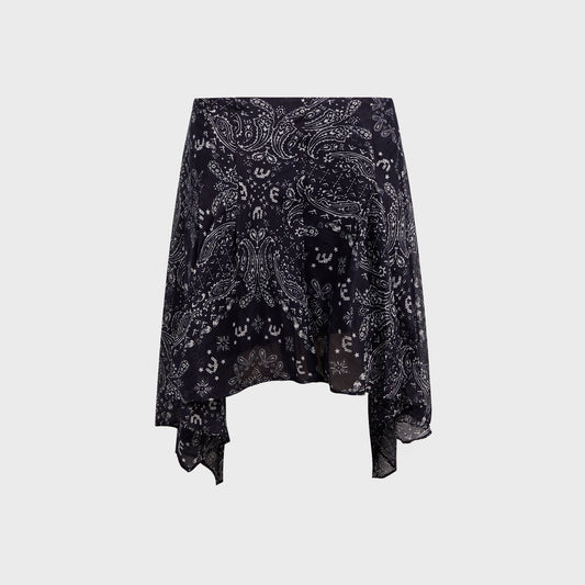 Women Kith Miaou TY Skirt - Bandana Navy