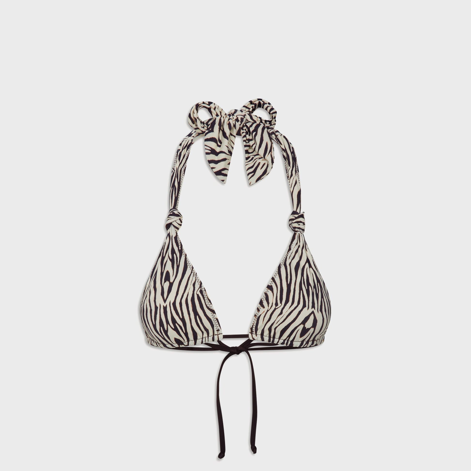 Women Kith Frankies Bikinis Kealy Top - Zebra Print