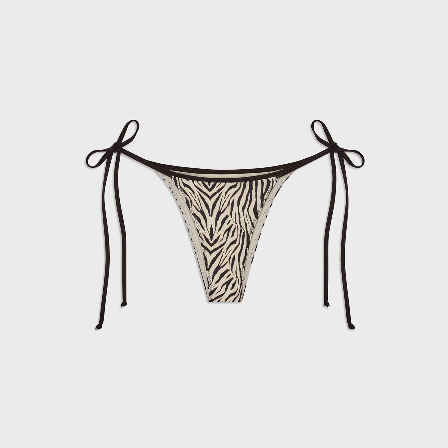 Women Kith Frankies Bikinis Mackenzie Bottom - Zebra Print