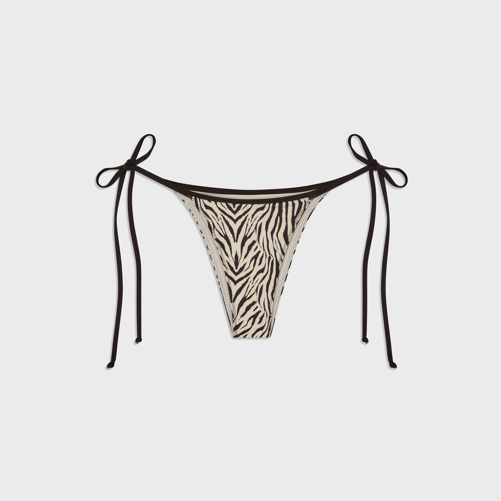 Women Kith Frankies Bikinis Mackenzie Bottom - Zebra Print