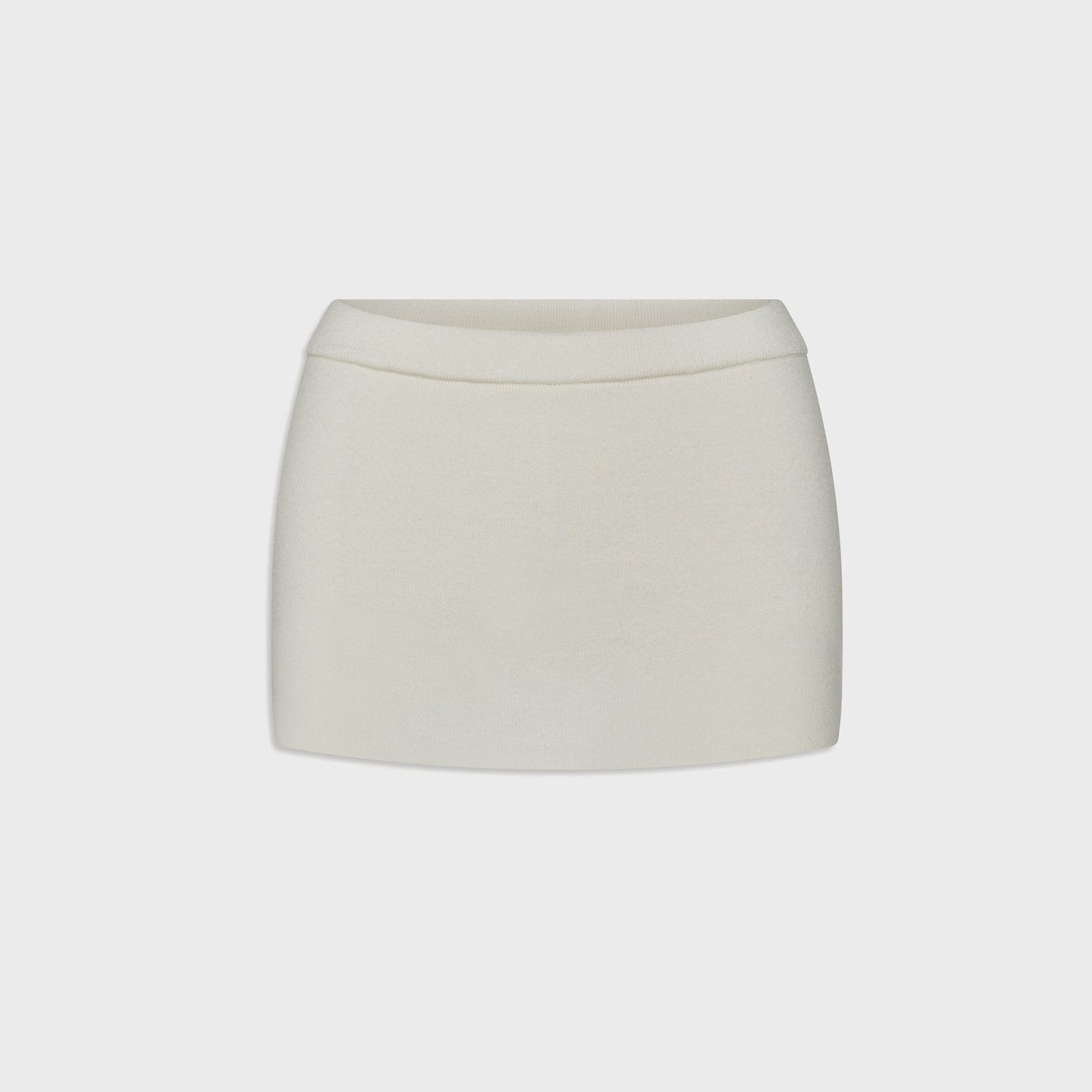 Women Kith Frankies Bikinis Marialla Cloud Knit Skort - Soft Vanilla
