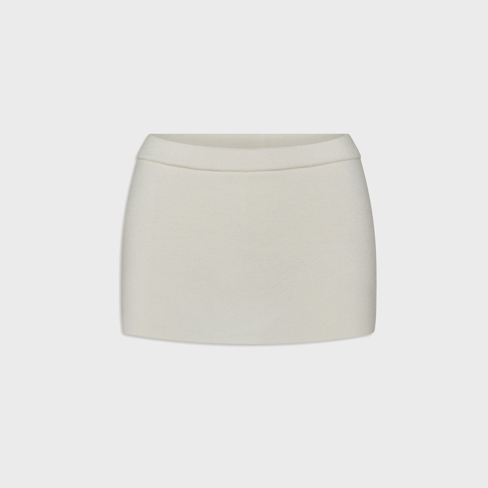 Women Kith Frankies Bikinis Marialla Cloud Knit Skort - Soft Vanilla