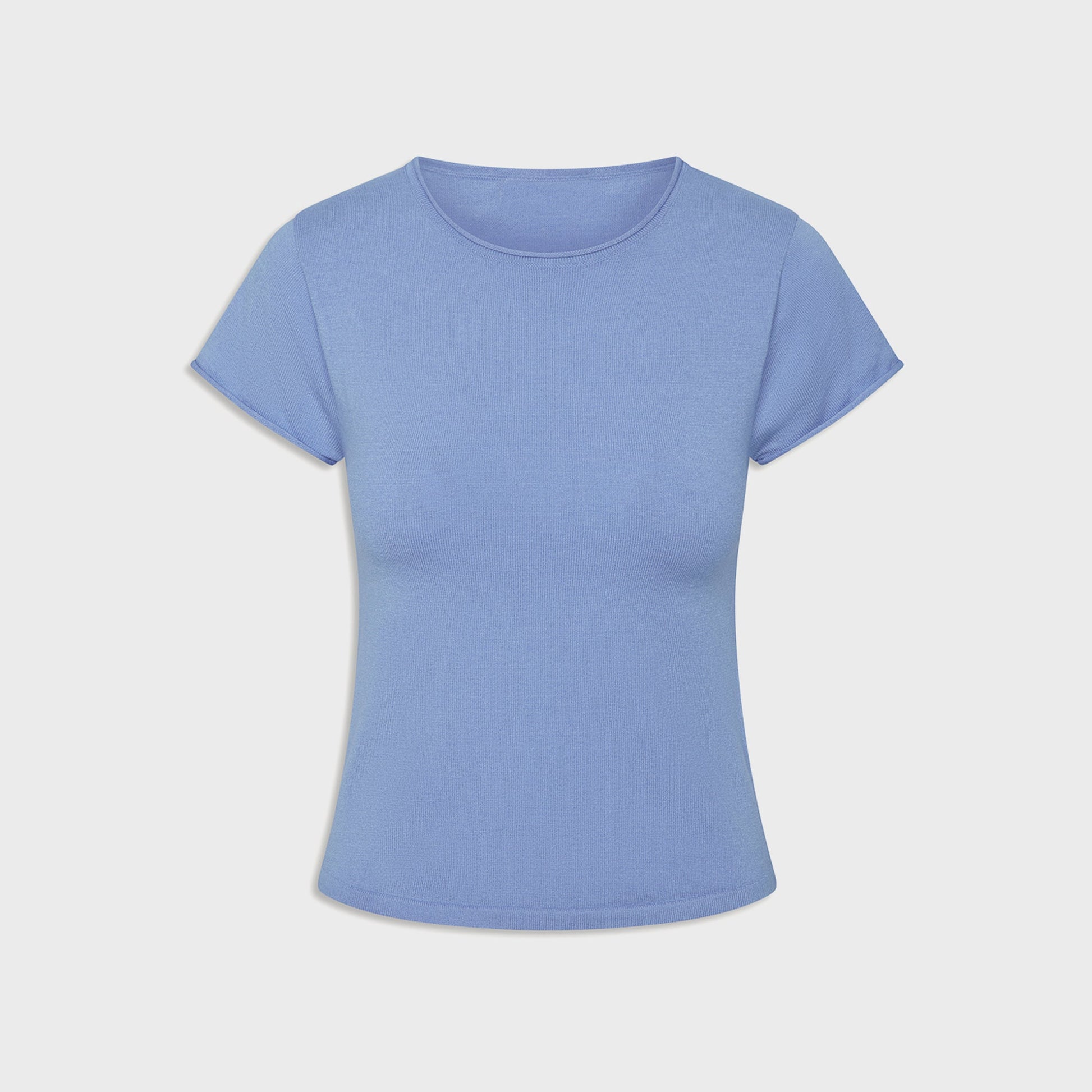 Women Kith Frankies Bikinis Baylee Cloud Knit Tee - Heaven Blue