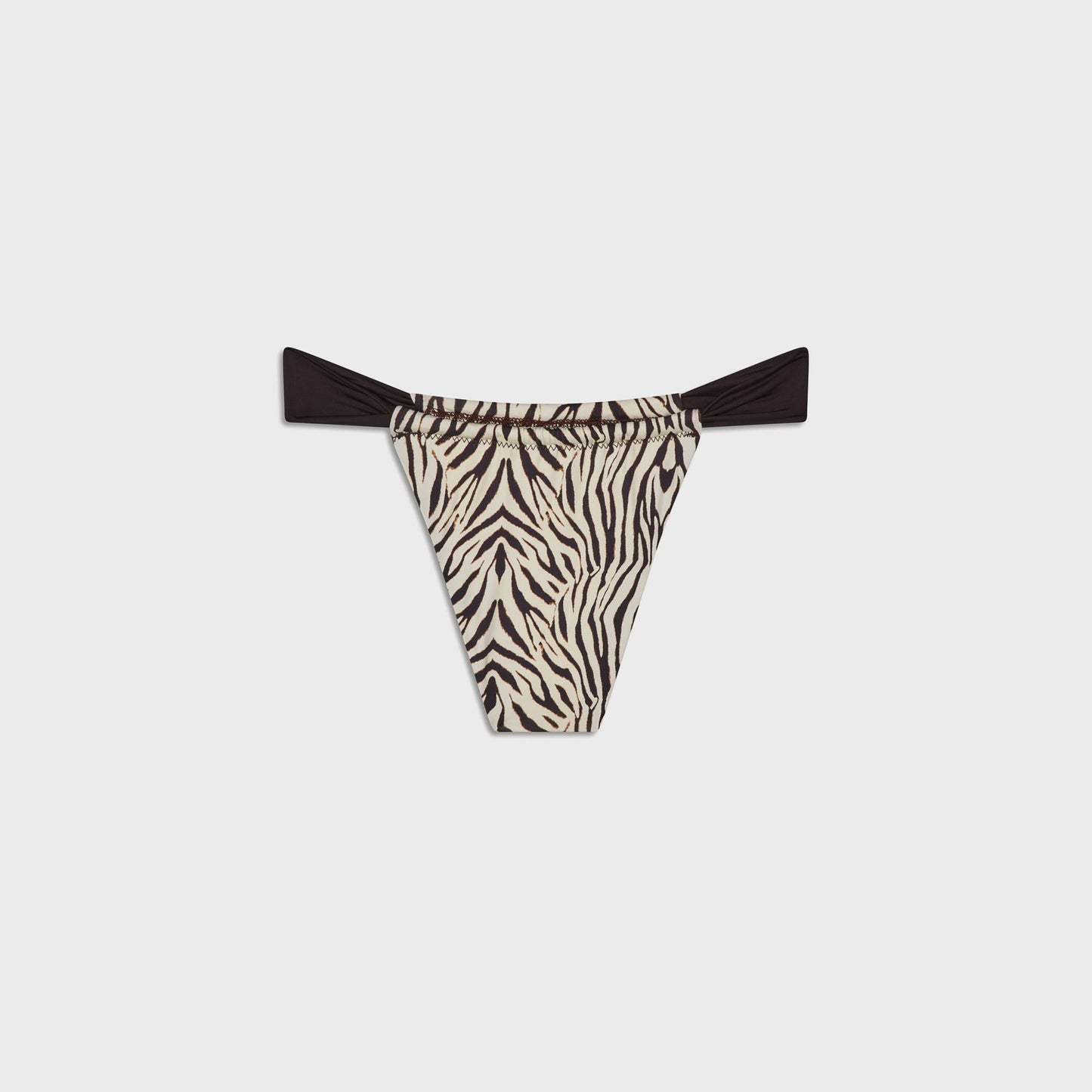 Women Kith Frankies Bikinis Beckett Bottom - Zebra Print