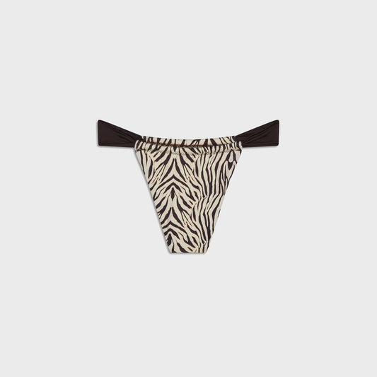 Women Kith Frankies Bikinis Beckett Bottom - Zebra Print