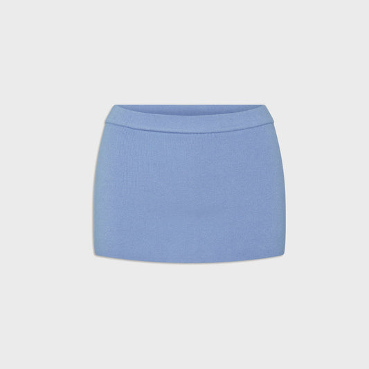 Women Kith Frankies Bikinis Marialla Cloud Knit Skort - Heaven Blue