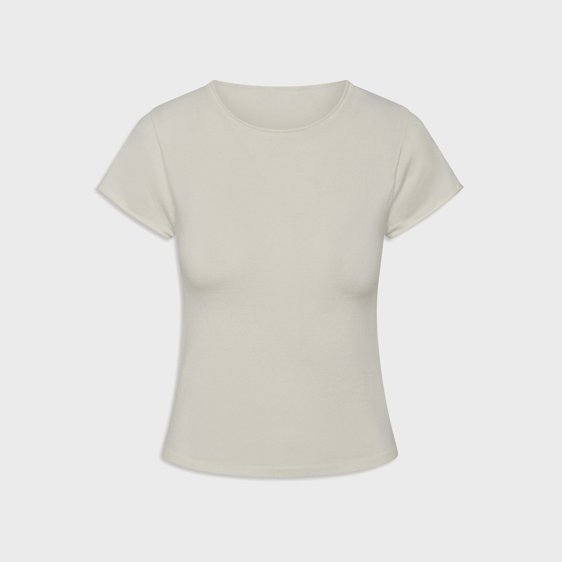 Women Kith Frankies Bikinis Baylee Cloud Knit Tee - Soft Vanilla