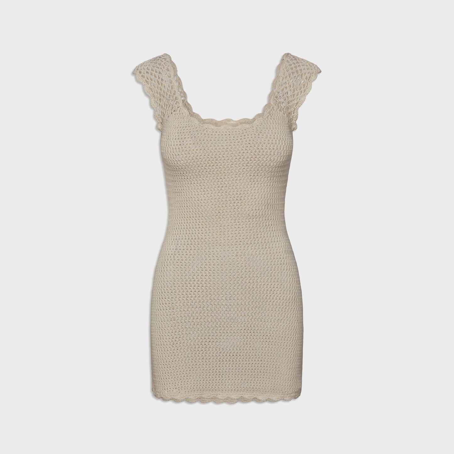 Women Kith Frankies Bikinis Kai Crochet Mini Dress - San Dollar