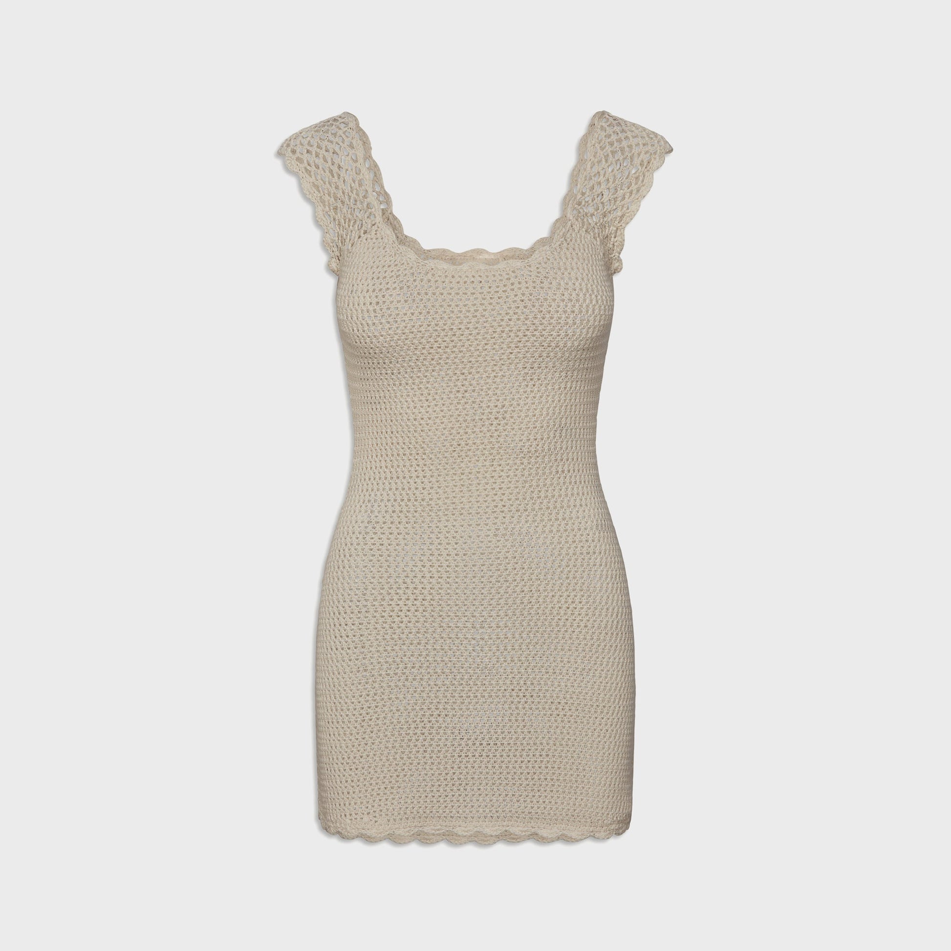 Women Kith Frankies Bikinis Kai Crochet Mini Dress - San Dollar
