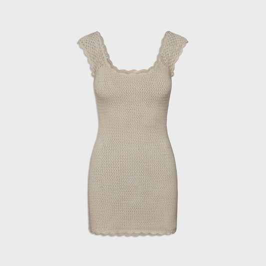 Women Kith Frankies Bikinis Kai Crochet Mini Dress - San Dollar