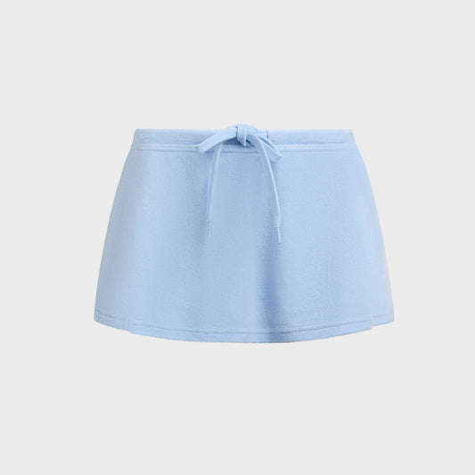 Women Kith Dani Terry Mini Skort - Powder Blue