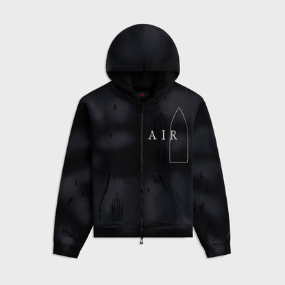 Women Kith Jordan x Téla Women's Full Zip Hoodie - Black