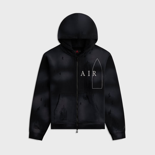 Women Kith Jordan x Téla Women's Full Zip Hoodie - Black