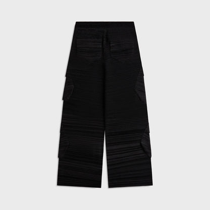 Women Kith Jordan x Téla Knit Pant - Dark Smoke Grey / Black