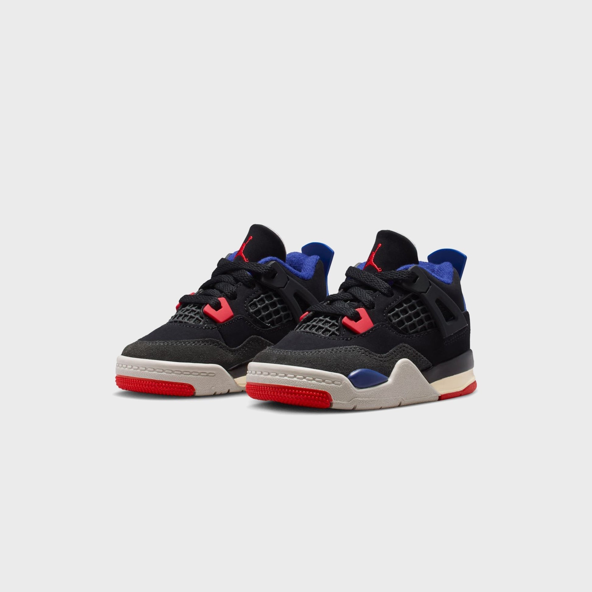 Kids Kith Jordan TD Air Jordan 4 Retro OG Rare Air - Black / Fire Red / Deep Roy